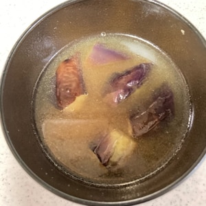 茄子と椎茸のお味噌汁